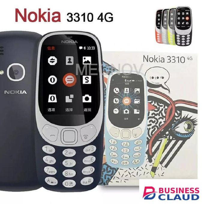 Nokia 3310 4G 512MB Rom 256MB RAM 1200 mAh BIG BATTERY 2.4" screen display HD Camera