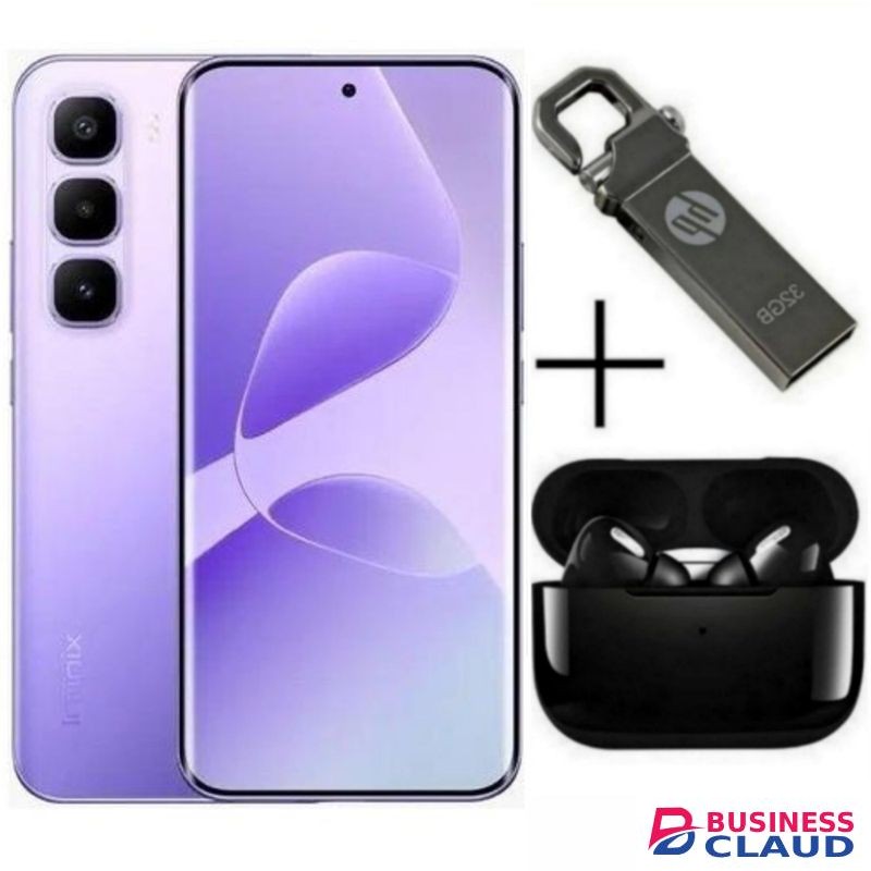 Infinix HOT 60 PRO PLUS, 6.78", 8GB RAM Up to 16GB RAM 128GB ROM, 4G, 5160mAh - Violet + FREE AMAZING GIFTS