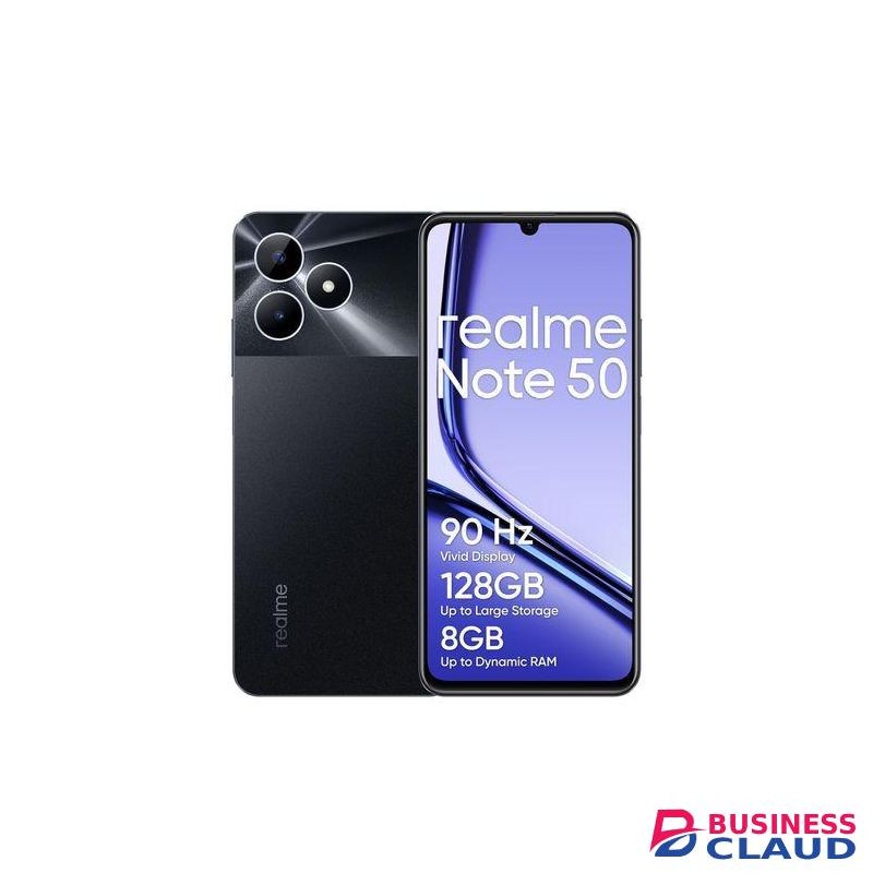 Realme Note 50 6.74" 128GB ROM+Up to 8GB RAM 5000mAH 13MP Al Camera (Dual sim)-Midnight Black
