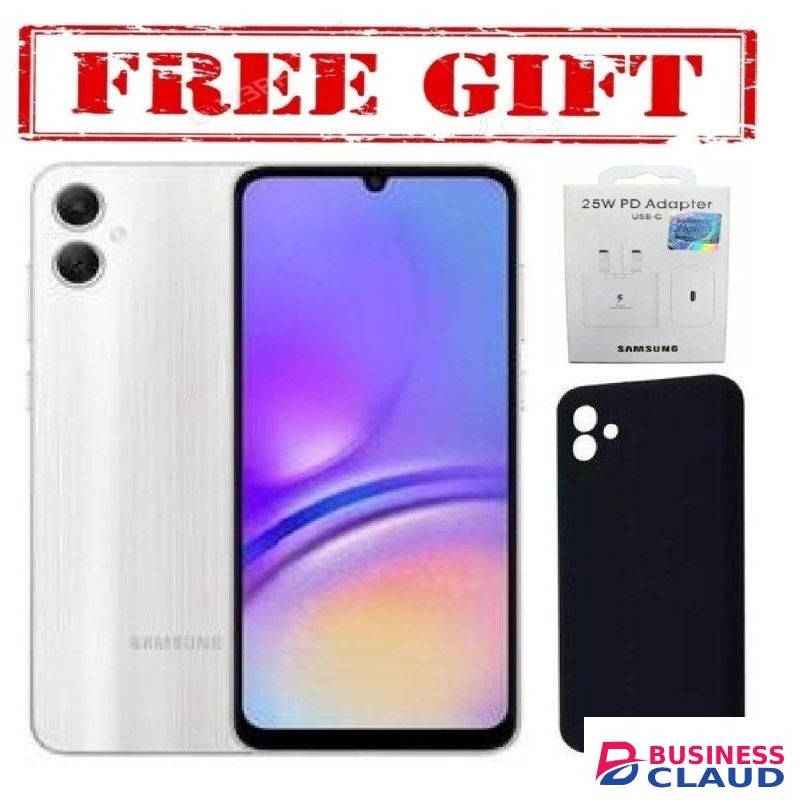 Samsung Galaxy A05, 6.7'' 4GB RAM + 64GB ROM (Dual Sim) 50MP Camera, 5000mAh COMES WITH FREE GIFTS ( HEADER + SILICONE COVER ) FOR YOU