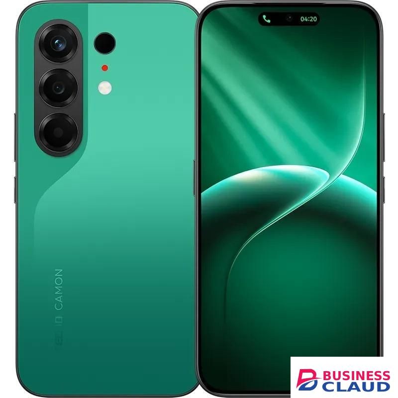 Tecno CAMON 50_6.78" AMOLED 144Hz 1.5K_ 256GB ROM+8GB RAM ( +8GB Extended) (Daul Sim)_Sony LYTIA 700C 50MP Camera (4G)_ 6150mAh 45W_ Malachite Green