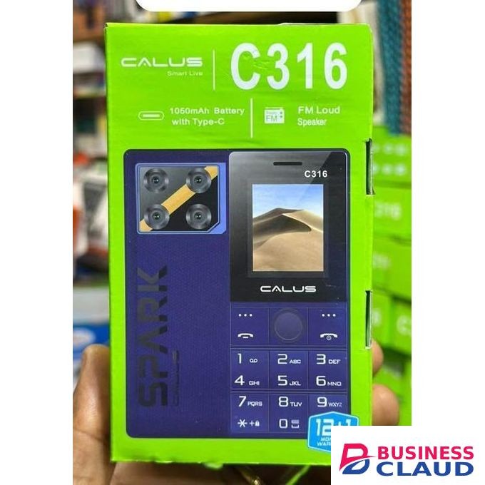 CALUS c316, 1.77 display, spotlight torch, dual sim, wireless fm.