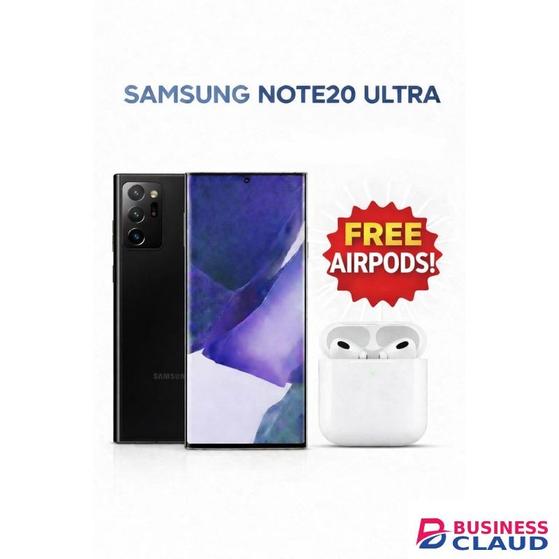 Samsung Galaxy Note 20 Ultra/ 5G/ 12GB RAM +128GB ROM/ Duos(One Physical Sim Plus E Sim)/ 4500 mAh/ - Black