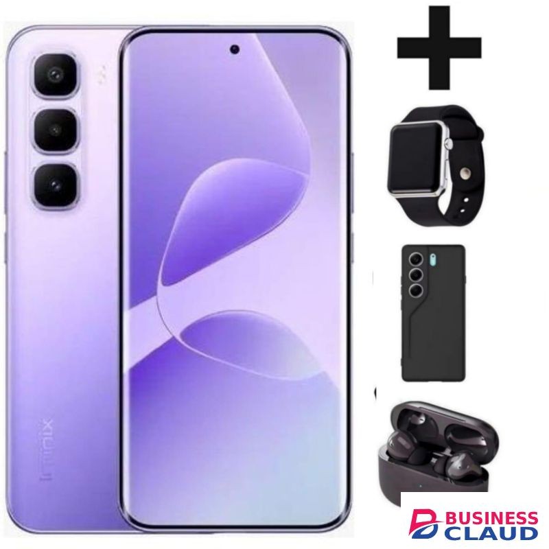 Infinix HOT 60 PRO PLUS,AMOLED CURVED SCREEN DISPLAY 6.78" INCHES(8GB +8GB) 16GB RAM & 256GB 5160 MAH BATTERY WATCH PODS COVER