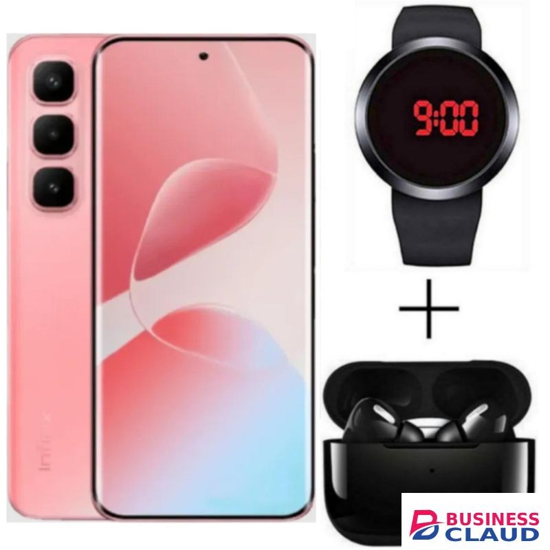 Infinix HOT 60 PRO PLUS, 6.78", 8GB RAM Up to 16GB RAM + 256GB ROM, 4G, 5160mAh - Red + FREE AMAZING GIFTS