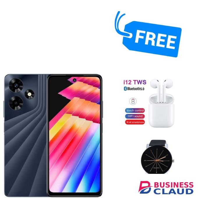 Infinix Hot 30(8GB/128GB)6.78 SCREEN SIZE,(RAM EXPANDABLE)BDS & WATCH