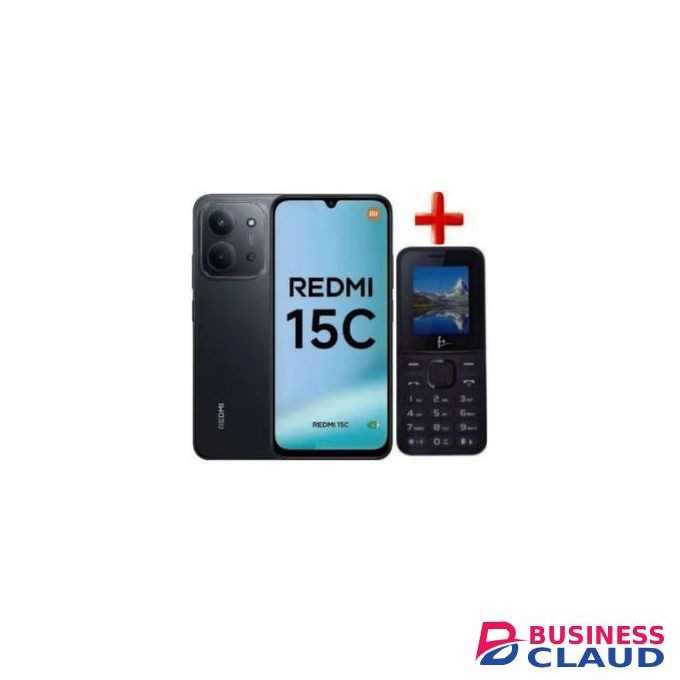XIAOMI Redmi 15C, 6.9'',up to 16GB Extended RAM+ 256GB Storage, Battery: 6000 mAh,1 YEAR WARRANTY+FREE PHONE-BLACK-black----