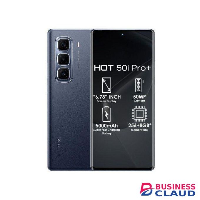 Infinix Hot 50 Pro Plus' 6.78 Inches"(8+8)16GB RAM+256GB ROM' 5,000 MAh"BLACK