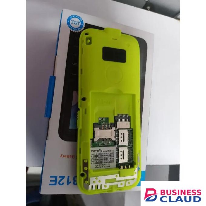 Momofly M312E Kabambe, Wireless FM, Camera, Bright Touch, Facebook, 1000mAh (Tripple Sim)