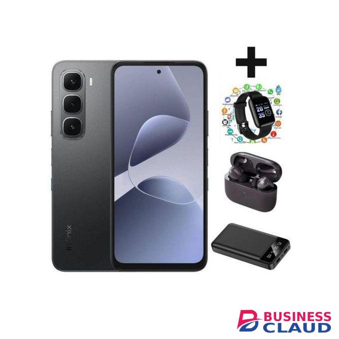 Infinix Hot 60i'6.7 Inches,4GB RAM+128GB ROM"Dual SIM'5160 MAh Battery+S WATCH POWER BANK