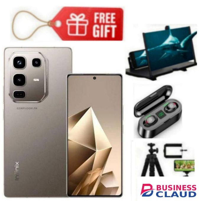 Infinix NOTE 50 PRO, 4G, 256GB + 8GB RAM (UP TO 16GB), 50MP, DISPLAY 6.78", 52OOMAH- DUAL SIM, TITANIUM GREY+ F9 EARBUDS & MAGNIFIER & TRIPOD STAND