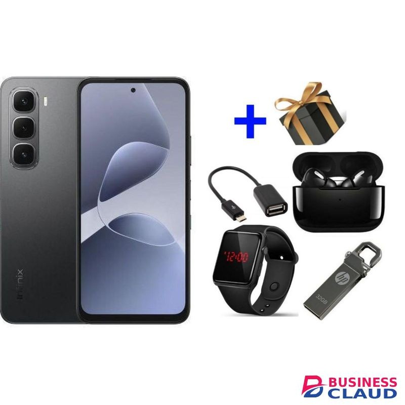 Infinix Hot 60i 4G" 6.7'' , 4GB RAM + 128GB ROM, 50MP Camera, Battery: 5160mAh, 45W Fastcharge + FREE GIFT
