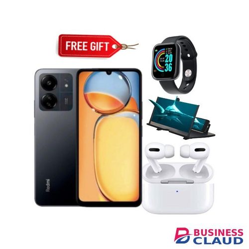 XIAOMI Redmi 15C, 6.9', Up to 12GB Extended RAM + 128GB Storage, 6000 mAh (Dual Sim) 1 Year warranty - Moonlight Blue + Smart Watch + Earbuds+Magnifier