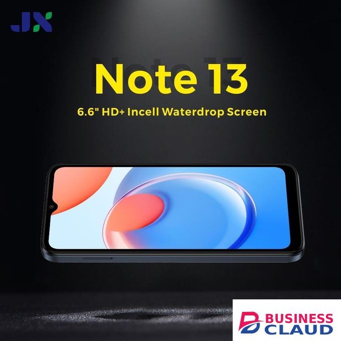 Jx Note 13 6.6" 64GB+4GB RAM 8MP Dual Sim 5000mAh -Varying Colors + Free 6000mAh Powerbank