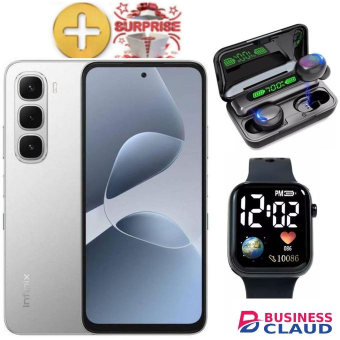 Infinix Hot 60 Pro PLUS 8GB RAM,256GB ROM 6.78 inches,Battery 5160 mAh+AMAIZING GIFTS(F9 EARPODS,LED WATCH)+1 YEAR WARRANTY