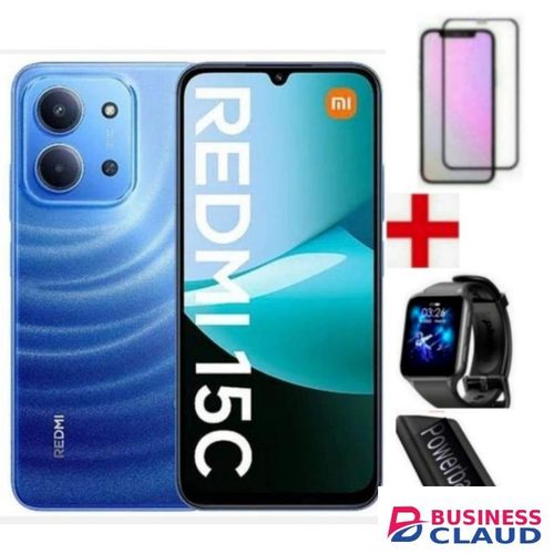 XIAOMI Redmi 15C, 6.8'',up to 8GB RAM+128GB Storage, Battery: 6000 mAh,1 YR WARRANTY+GIFTS-Blue-blue