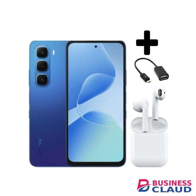 Infinix Hot 60i 4G"6.7-inch, 8GBRAM+256GB ROM' Battery: 5160mAh+Otg Cable+Earpods