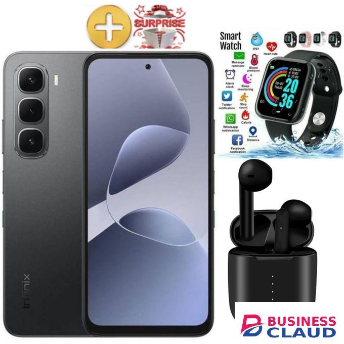 Infinix Hot 60 Pro PLUS 8GB RAM,256GB ROM 6.78 inches,Battery 5160 mAh+AMAIZING GIFTS(SMART WATCH,I12 PODS)+1 YEAR WARRANTY