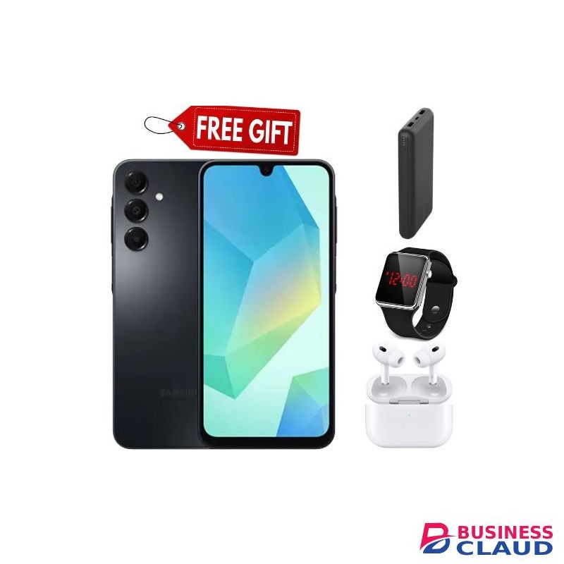 Samsung GALAXY A16, 6.7'' HD+, 4GB RAM + 128GB ROM, DUAL SIM, 50MP, 5000mAh Led watch + powerbank + airpods black