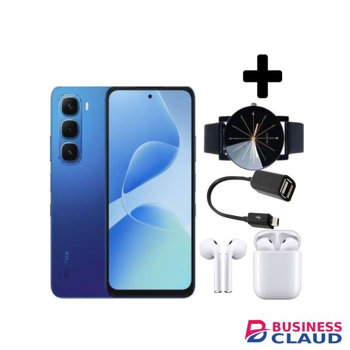 Infinix Hot 60i 4G"6.7-inch, 8GBRAM+256GB ROM' Battery: 5160mAh+Otg Cable+Earpods+Webwatch