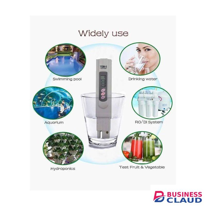 Multi Function Digital TDS-3 Water Quality TDS Tester TDS Meter Purity Tester Premium Handheld Pen 0-9990 ppm Measuring Range