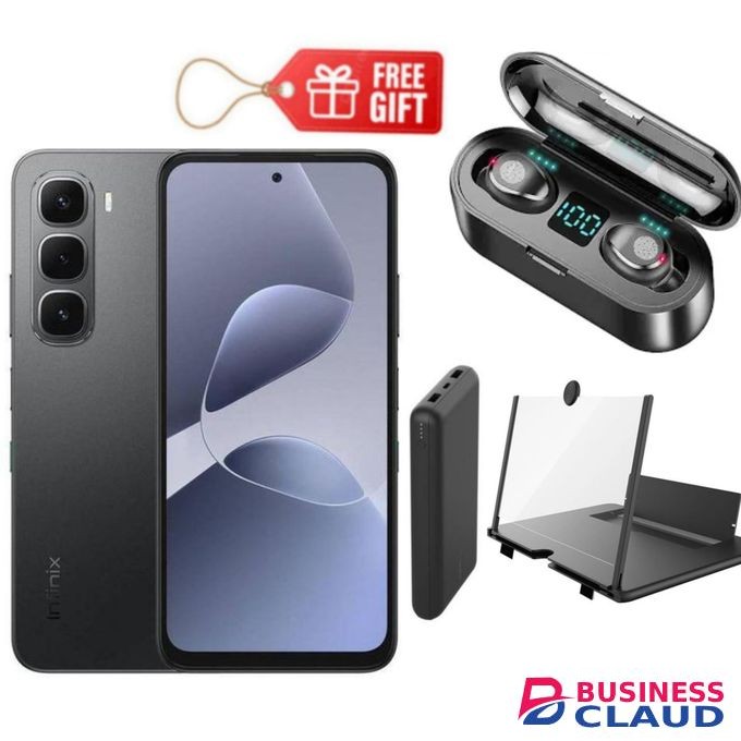 Infinix HOT 60 Pro Plus 6.78'' AMOLED (Curved Screen) Up to 16GB RAM & 256GB ROM ( DUAL SIM) 5160mAh , Black + QUALITY GIFTS