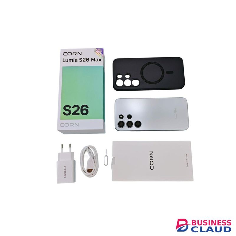 Corn Lumia S26 Max, 6.67", 64GB ROM+5GB (2+3 expanded)GB RAM, 5000mAh (Dual SIM) - Silver (1YR WRTY)