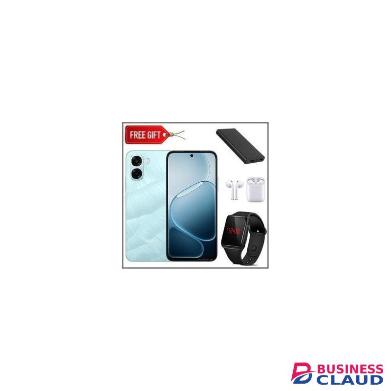 Oppo A6X 6.75'', 64GB + 4GB RAM, 6500mAh 50MP (Dual SIM) Blue+Free LEDwatch+Powerbank+Earpods