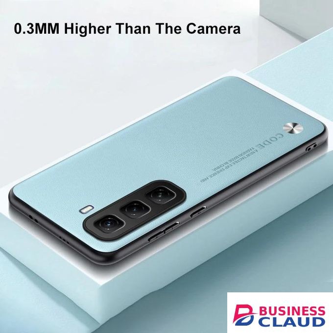 Luxury PU Leather Case For Infinix Hot 50 Pro 4G Back Cover Matte Silicone Full Protection Phone Case For Infinix Hot 50 Pro 4G
