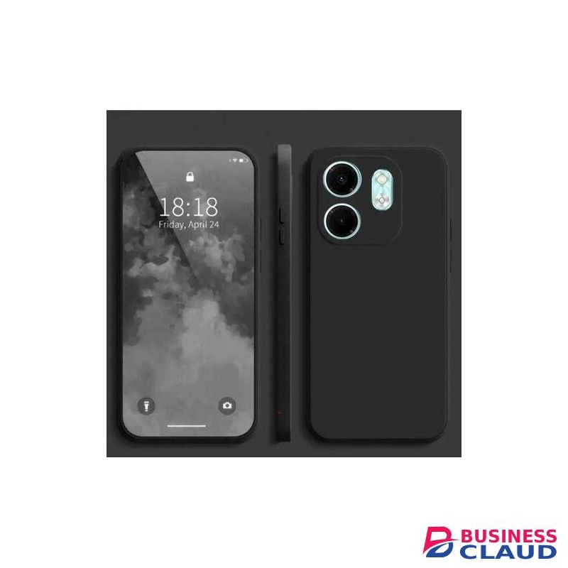 Infinix Hot 50i Black Soft Silicone Phone Case Cover Protective Phone Cover