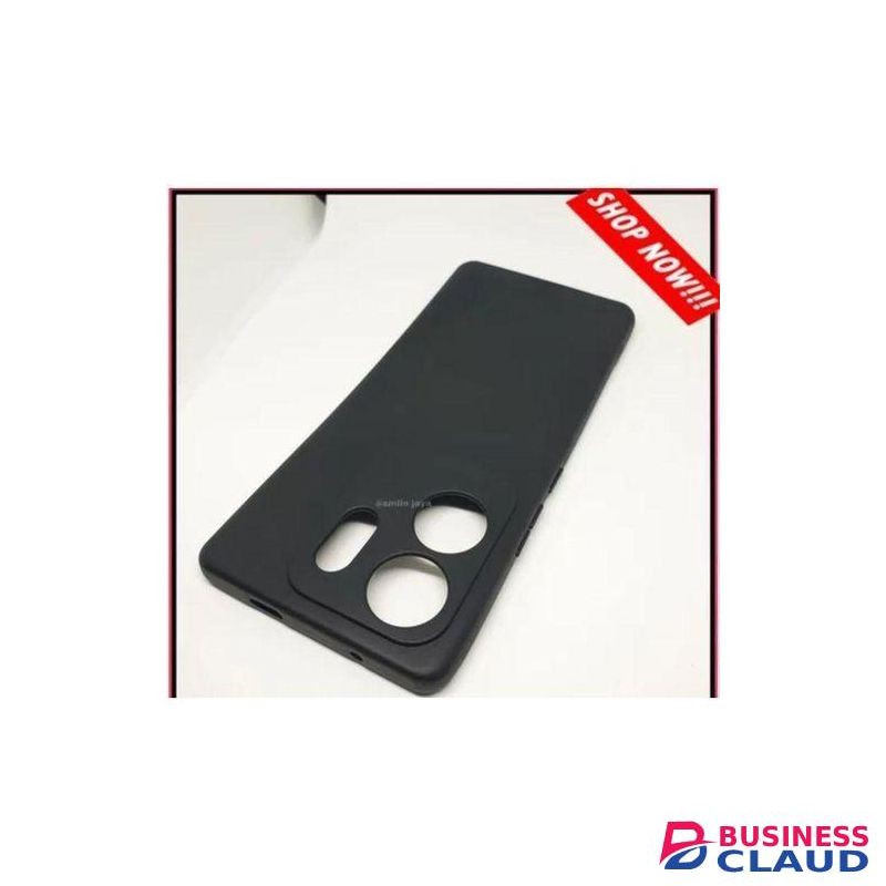 Infinix Hot 50i Black Soft Silicone Phone Case Cover, Protective Phone Cover with Shockproof Design and Comfortable Grip