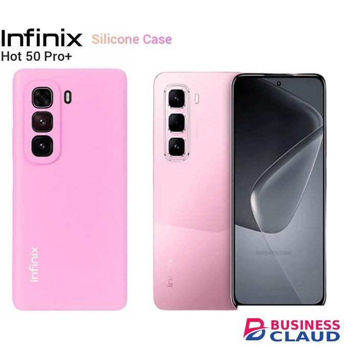 Infinix Hot 50 Pro Plus Phone Case - Pink Liquid Silicone Phone Cover