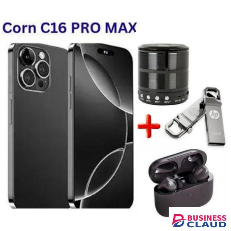 Corn C16 Pro Max, 5(2+3Extended) Ram + 64GB RAM Storage, 6.6", 13MP, 5000mAh, Dual SIM + FREE GIFTS