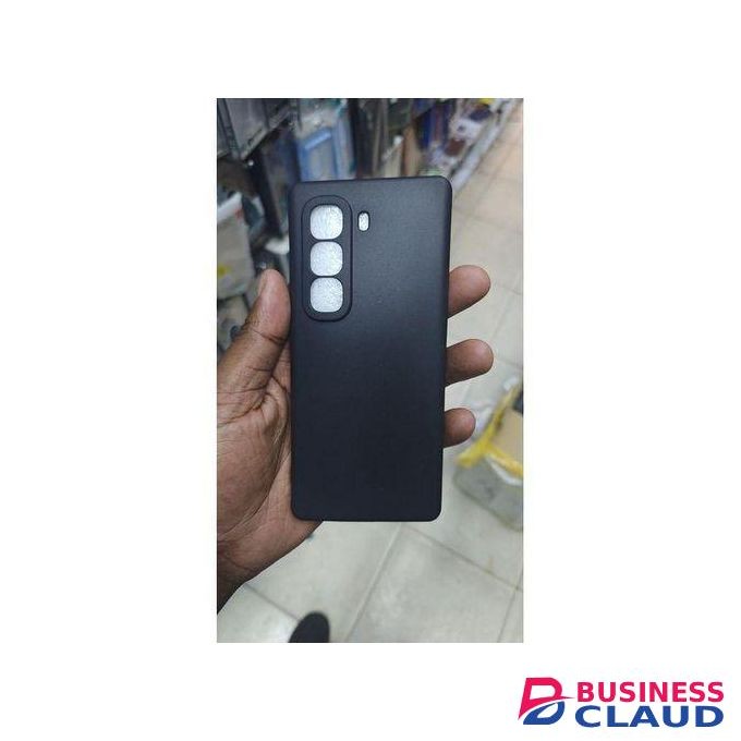 Infinix Hot 50 Pro Plus Silicone Case Cover - Protective Phone Cover in Black