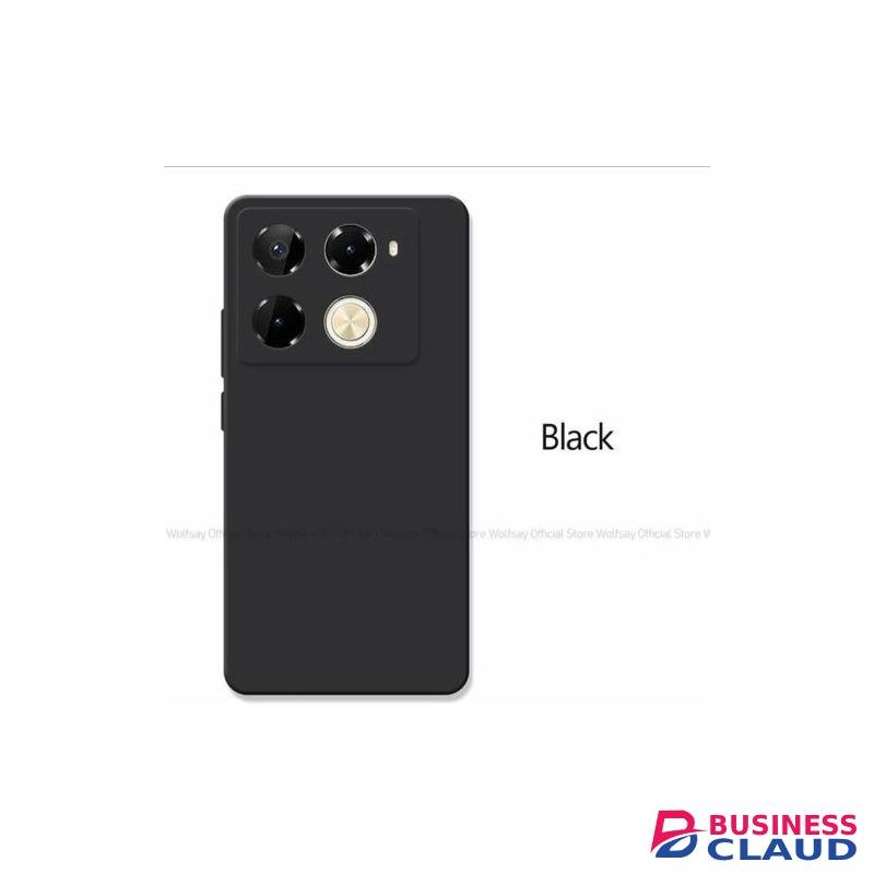 Infinix hot 40 Black Soft Silicone Phone Case/ Cover