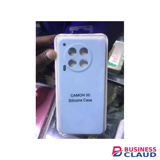 Silicone Phone Cover for Infinix Hot 8 - Light Blue, anti-fingerprint, anti-scratch, durable silicone case