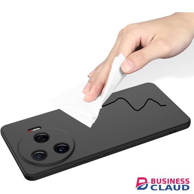 Silicone Phone Cover for Infinix Hot 8 - Black, anti-fingerprint, anti-scratch, durable silicone case