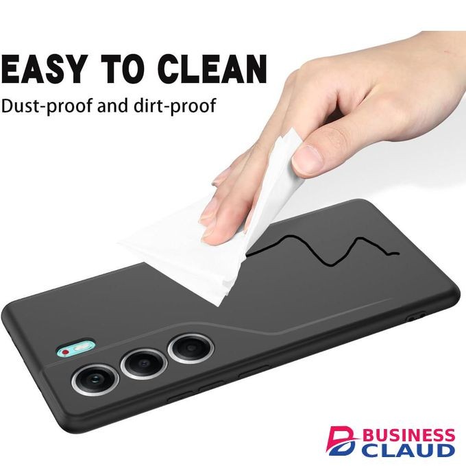 Silicone Phone Cover for Infinix Hot 9 - Black, anti-fingerprint, anti-scratch, durable silicone case
