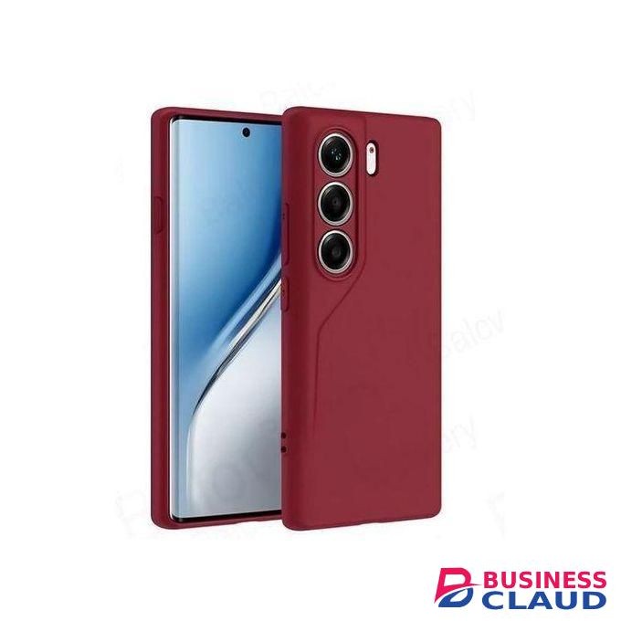 Silicone Phone Cover for Infinix Hot 9 - Maroon, anti-fingerprint, anti-scratch, durable silicone case