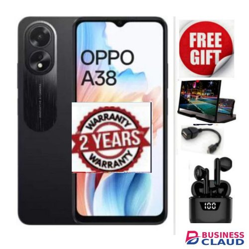 Oppo A38 - 6.56" screen,6GB/128GB Storage,50MP Camera,4G,5000mAh+GIFT Magnifier+otg+Earpods