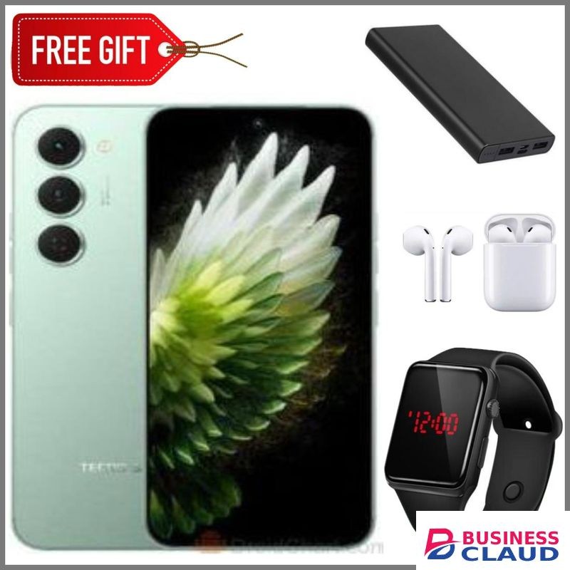 Tecno Spark 40 Pro Plus, 3D AMOLED Display, UP to 16GB RAM + 128GB ROM (Dual Sim) 50MP, 5200mAh, 30W Wireless Charging +LEDwatch+Earpods