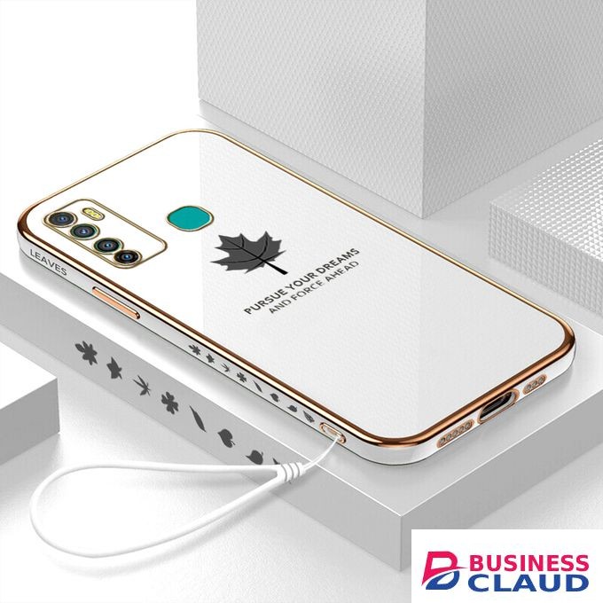 Infinix Hot 9 Case Soft Leaf Phone Back Cover