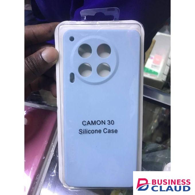 Silicone Phone Cover for Infinix Hot 40i - Light Blue, anti-fingerprint, anti-scratch, durable silicone case