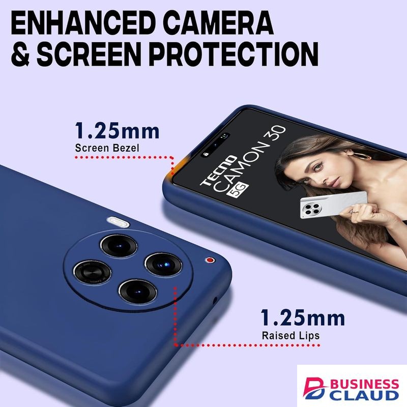 Silicone Phone Cover for Infinix Hot 40i - Blue, anti-fingerprint, anti-scratch, durable silicone case