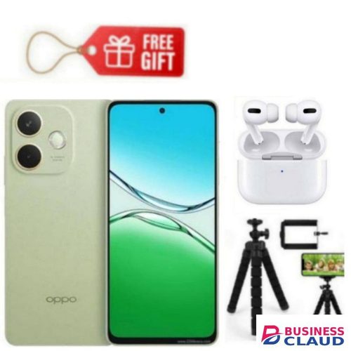 Oppo A5 Pro, Display 6.67", Storage 256GB ROM + 8GB RAM, 4G (Dual Sim) 5800mAh, Green+ Tripod stand & Air pods