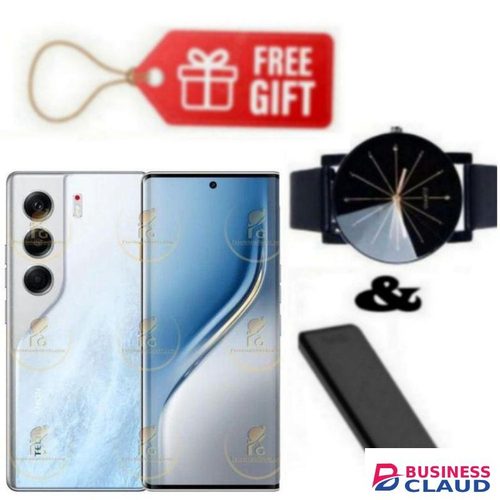 Tecno Camon 40 Pro, Display 6.78'', Storage 256GB ROM+ UP To 16GB RAM, 4G (Dual Sim) 5200mAh, Glacier White+ Watch & Power bank