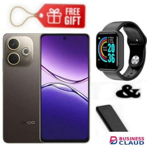 Oppo A5 Pro, Display 6.67", Storage 256GB ROM + 8GB RAM, 4G (Dual Sim) 5800mAh, Brown+ Watch & Power Bank