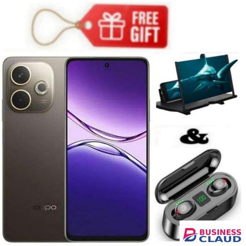 Oppo A5 Pro, Display 6.67", Storage 256GB ROM + 8GB RAM, 4G (Dual Sim) 5800mAh, Brown+F9 Earbuds & Magnifier