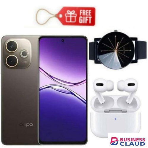 Oppo A5 Pro, Display 6.67", Storage 256GB ROM + 8GB RAM, 4G (Dual Sim) 5800mAh, Brown+ Watch & Air pods