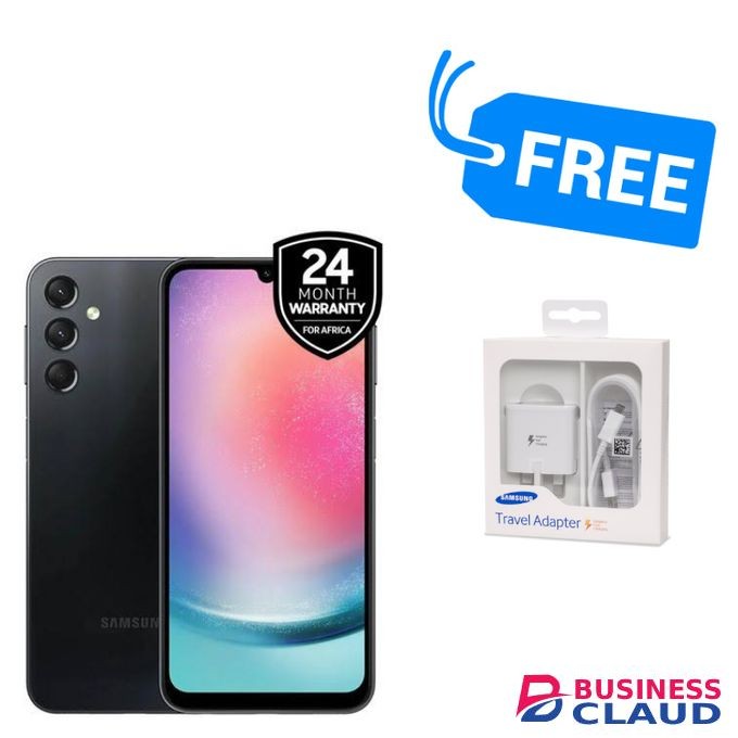 Samsung Galaxy A24 4G, 6.5"(128GB + 4GB) (Dual SIM)(50MP)BUY & GET A FREE ORIGINAL CHARGER